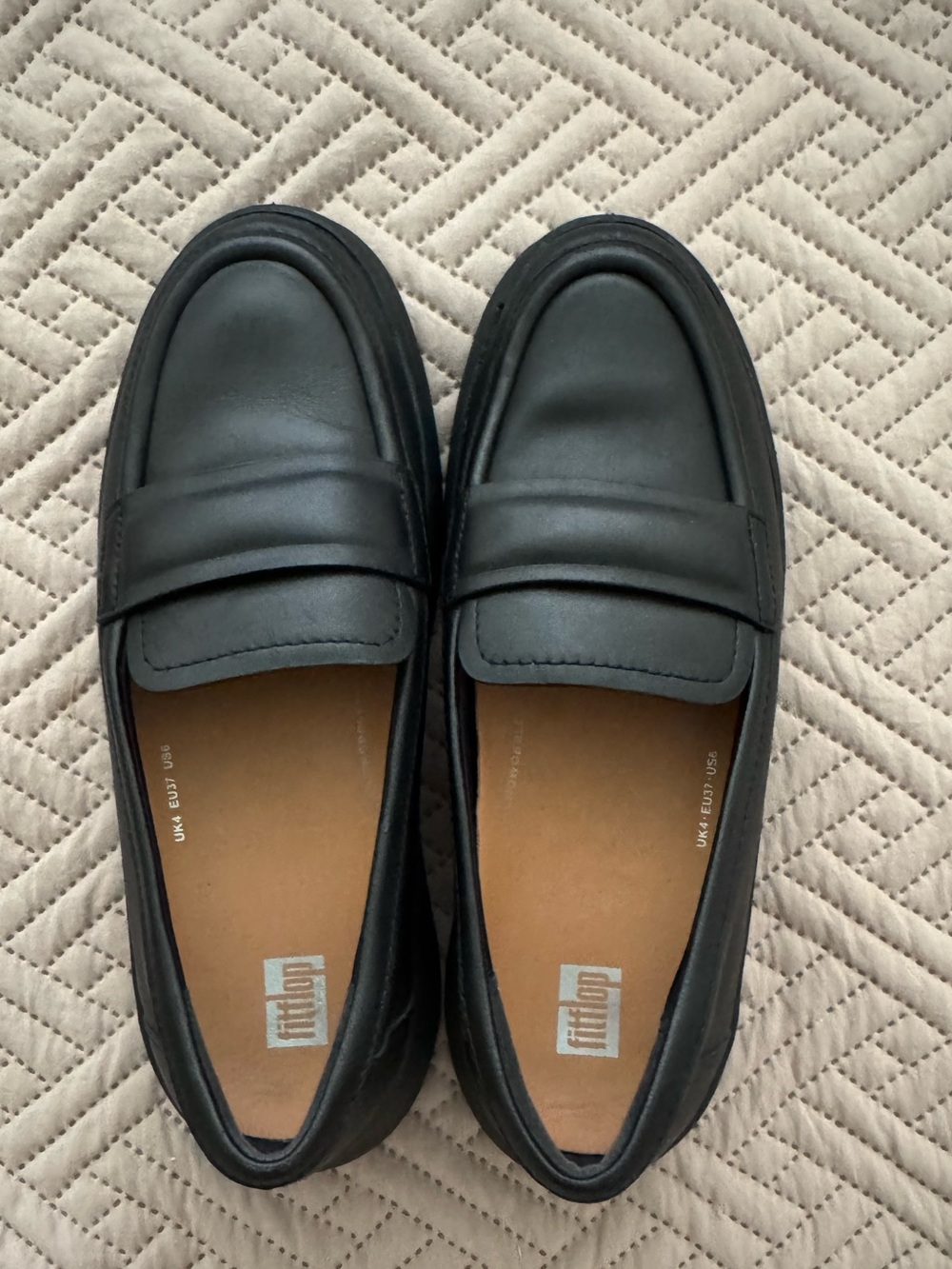 Women’s Black Penny Loafers - FitFlop - Picture 2 of 5